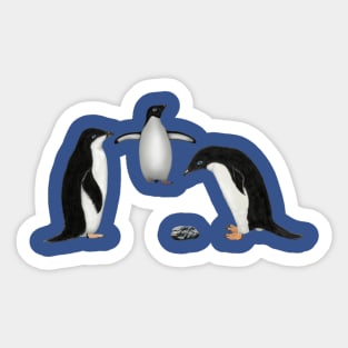 The Penguin's Rock Sticker